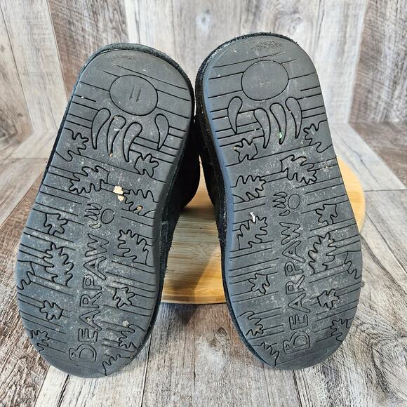 Bearpaw Val Suede Leather Wool Boot Toddler 6 Black Winter Sherpa Snow Outdoor - Picture 13 of 15